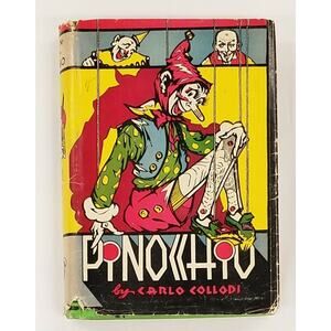 Circa 1930 Pinocchio by Carlo Collodi - Art Deco Early Illustrated Edition